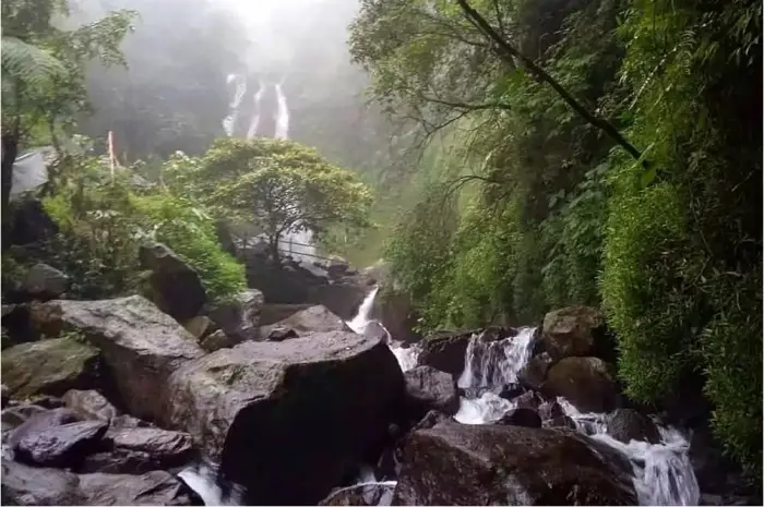 Ciherang waterfall, the Charm of an Exotic Waterfall With Various Rides in Bogor